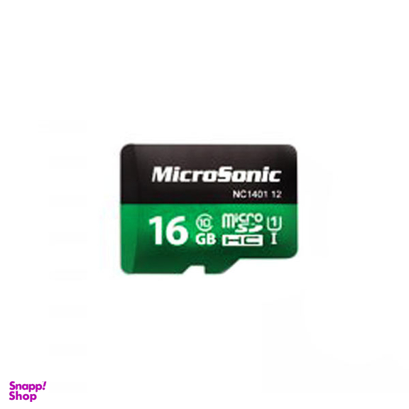 کارت حافظه microSDXC میکروسونیک مدل HC کلاس 10 استاندارد UHS-I U1 سرعت 90MBps ظرفیت 16 گیگابایت