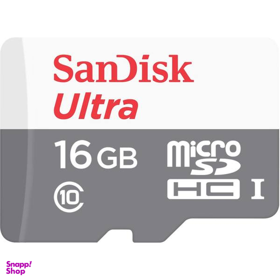 کارت حافظه microSDHC سن دیسک مدل Ultra کلاس 10 استاندارد UHS-I U1 سرعت 80MBps 533X ظرفیت 16 گیگابایت