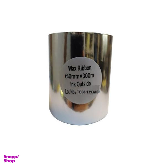 ریبون پرینتر لیبل زن مدل Wax 60mm x 300m