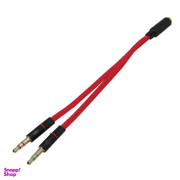 کابل تبدیل 1 به 2 جک 3.5 میلی متری مدل FLW-007