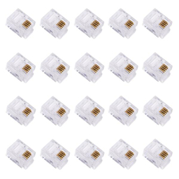 سوکت تلفن مدل TTS-RJ12-6P4C بسته 20 عددی