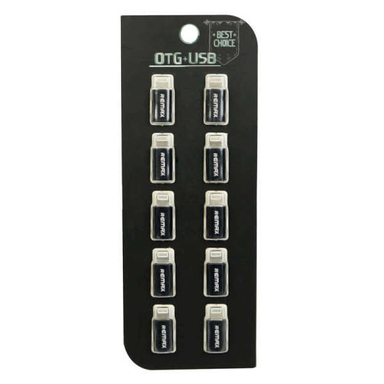 مبدل microUSB به لایتنینگ ریمکس مدل 1013277 بسته 10 عددی