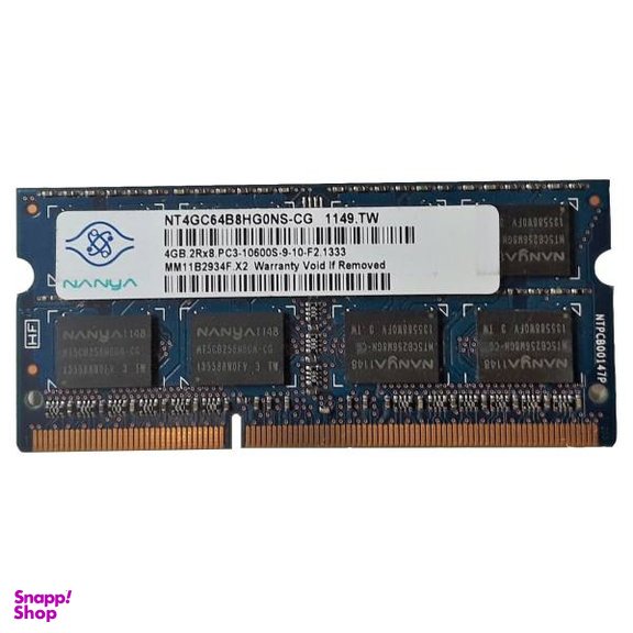 رم لپ تاپ نانیا مدل 1333 DDR3 PC3 10600s MHz ظرفیت 4گیگابایت