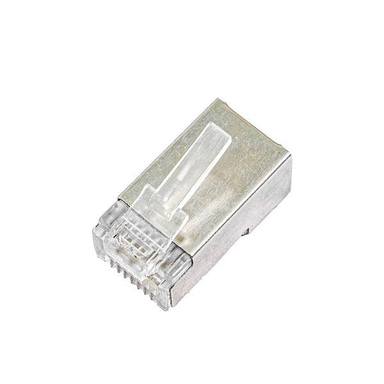 سوکت شبکه CAT6 امپ مدل STP بسته 100 عددی