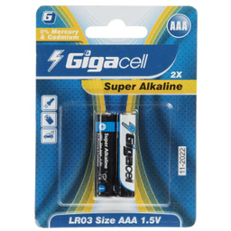 باتری نیم قلمی گیگاسل مدل Super Alkaline بسته 2 عددی