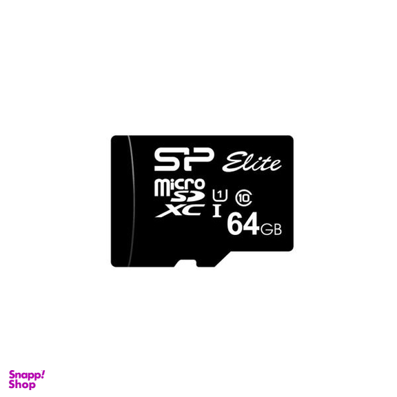 کارت حافظه microSDXC سیلیکون پاور مدل ELITE کلاس 10 استاندارد UHC-I U1 سرعت 100MBps ظرفیت 64 گیگابایت