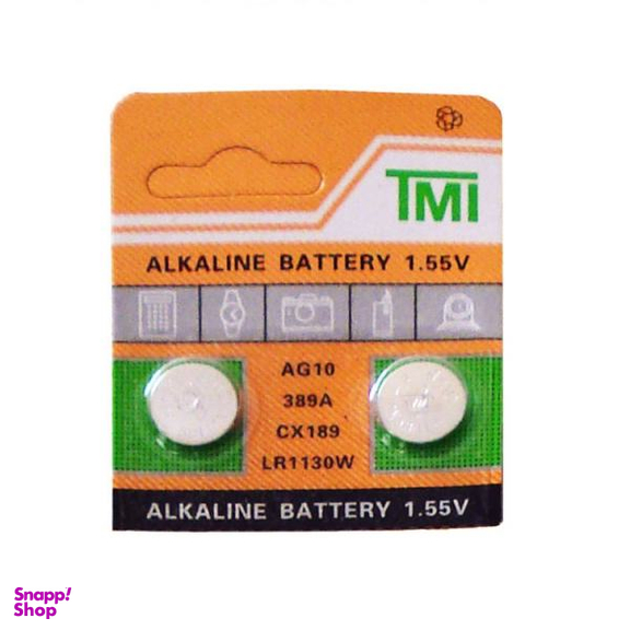 باتری ساعت تی ام آی مدل AG10 389A CX189 LR1130 بسته 2 عددی