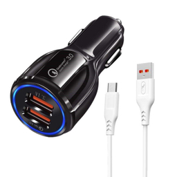 شارژر فندکی مدل LZ-681 به همراه کابل تبدیل USB_C
