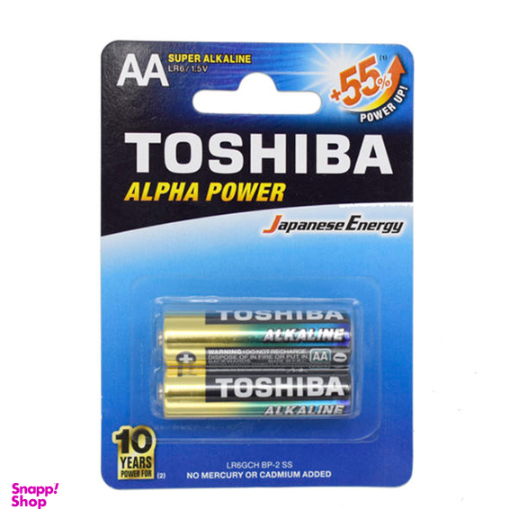 باتری قلمی سوپر آلکالاین توشیبا مدل Alpha Power بسته 2 عددی