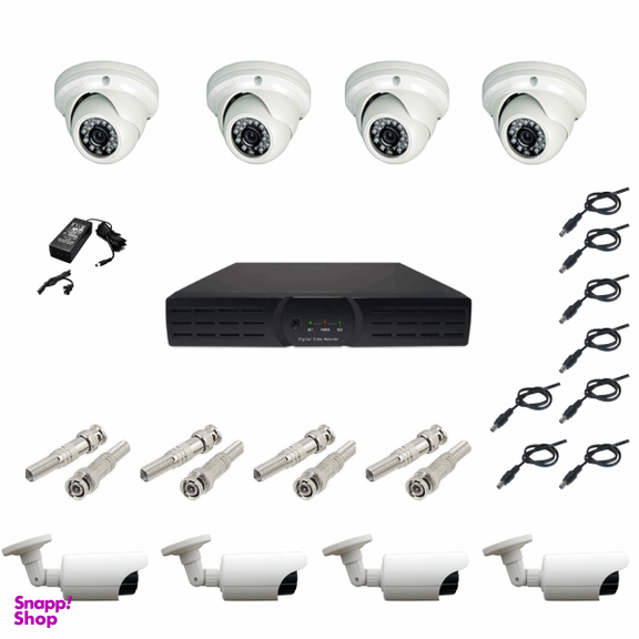 پک سیستم امنیتی نظارتی دوربین مداربسته SX8008A