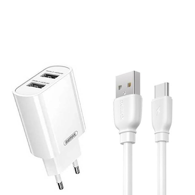 شارژ دیواری ریمکس مدل RP-U35 + کابل تبدیل USB-C