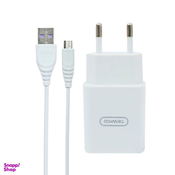 شارژر دیواری ترانیو مدل v80-iP به همراه کابل تبدیل لایتنینگ