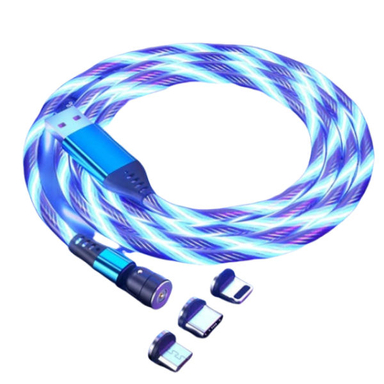 کابل تبدیل مغناطیسی USB به لایتنینگ / MicroUSB / USB-C زینکو مدل 3×1 طول 1 متر