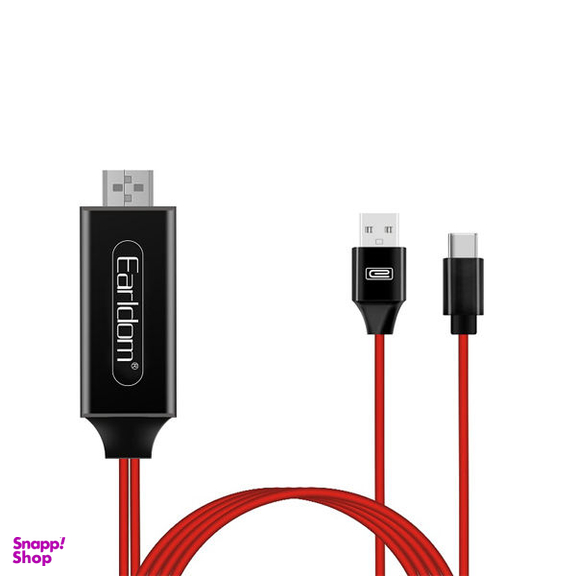 کابل تبدیل UCB-C به HDMI ارلدام مدل ET-W12 طول 2 متر