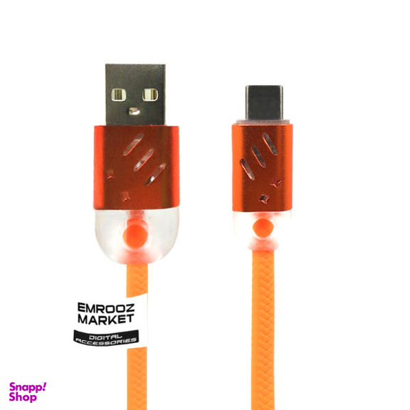 کابل تبدیل USB به USB-C امروزمارکت مدل EM10C13 طول 1 متر