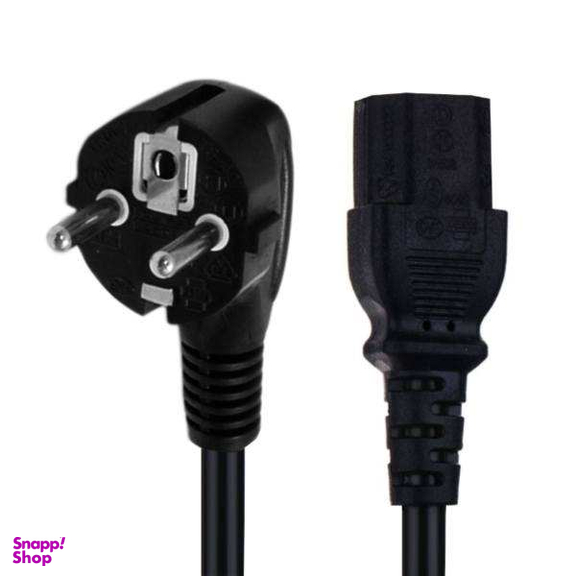 کابل برق سه پین منبع تغذیه کامپیوتر کد PT-3 طول 1.5 متر غیر اصل