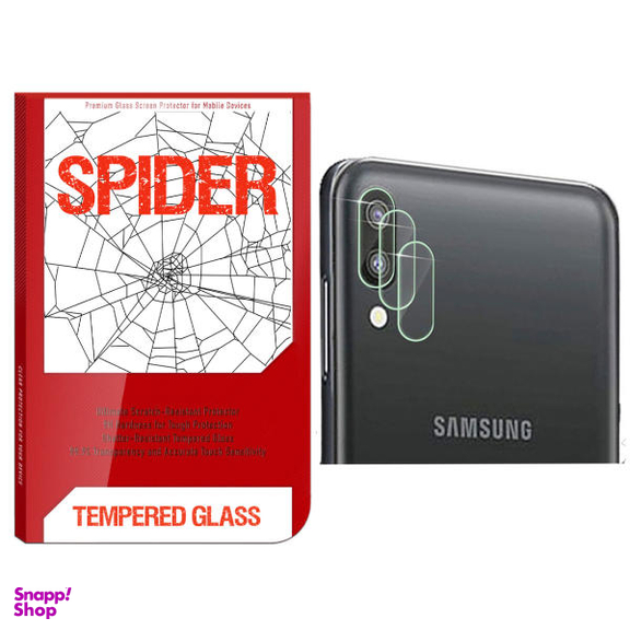 محافظ لنز دوربین اسپایدر مدل S-TMP002 مناسب برای گوشی موبایل سامسونگ Galaxy A30 بسته 2 عددی
