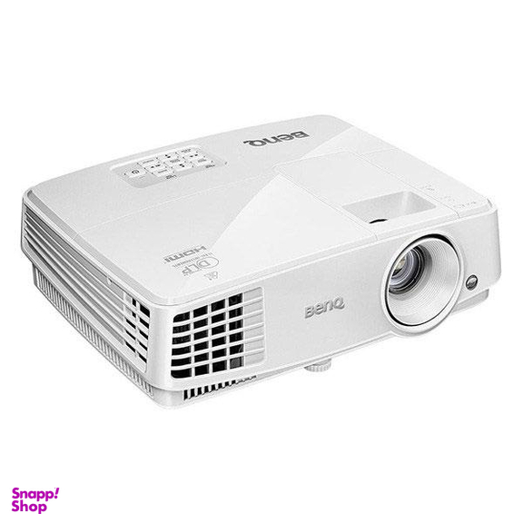 پروژکتور بنکیو (Benq) مدل MX528 به همراه پرده نمایش برقی پروژکتور اسکوپ سایز 180 سانتی متری و پایه پروژکتور اسکوپ رنگ سفید