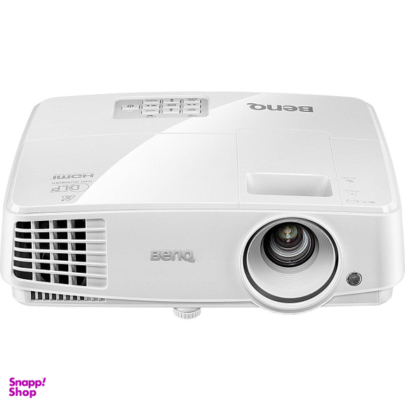 پروژکتور بنکیو (Benq) مدل MX528 به همراه پرده نمایش برقی پروژکتور اسکوپ سایز 180 سانتی متری و پایه پروژکتور اسکوپ رنگ سفید
