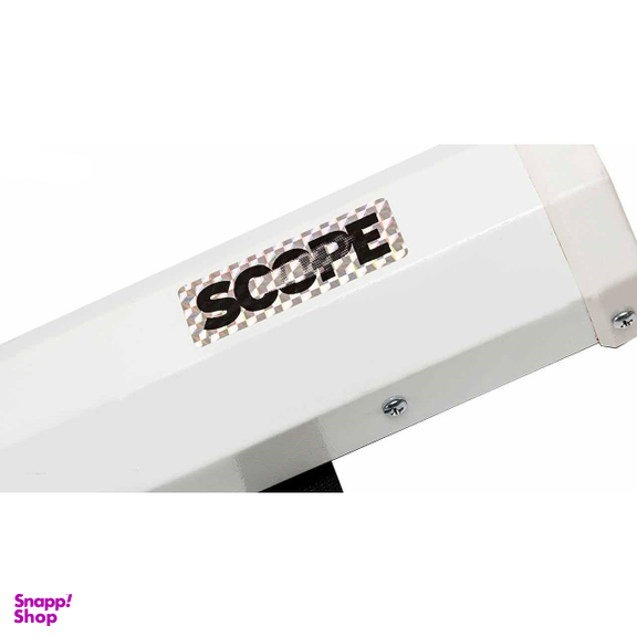 پروژکتور بنکیو (Benq) مدل MX528 به همراه پرده نمایش برقی پروژکتور اسکوپ سایز 180 سانتی متری و پایه پروژکتور اسکوپ رنگ سفید