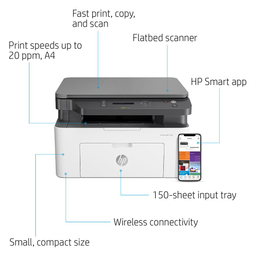 پرینتر چندکاره لیزری اچ پی (HP)مدل Laser MFP 135w