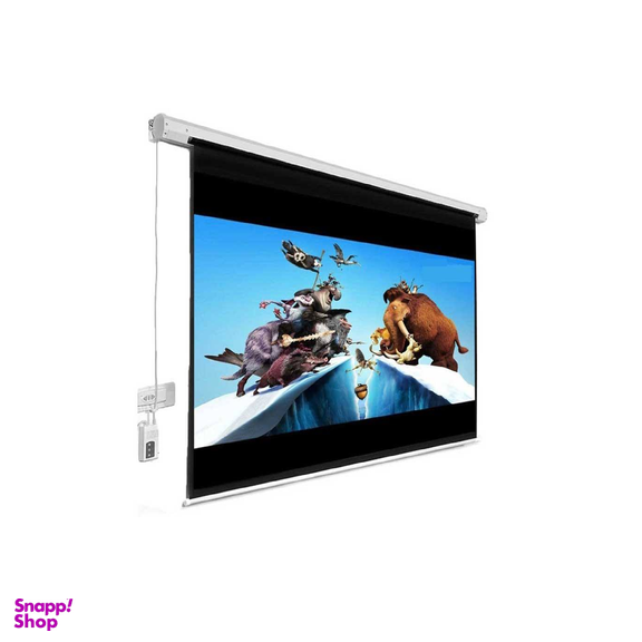 پرده نمایش برقی پروژکتور اسکوپ پارچه عالی سایز 200x 200 رنگ سفید