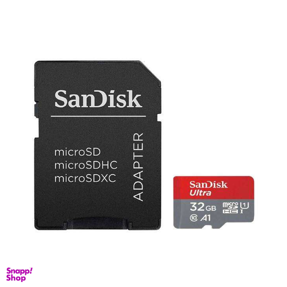 کارت حافظه microSDHC مدل Ultra A1 کلاس 10 استاندارد UHS-I سرعت 98MBps ظرفیت 32 گیگابایت به همراه آداپتور SD