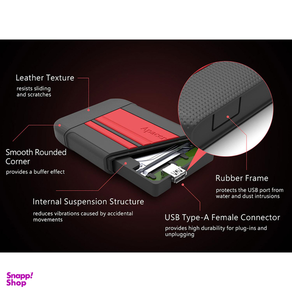 هارد اکسترنال اپیسر (Apacer) مدل AC633 ظرفیت 4 ترابایت