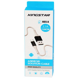 کابل تبدیل USB به microUSB کینگ استار (King Star) مدل K65A طول 1.2 متر