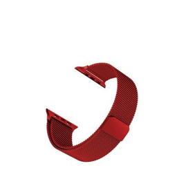بند فلزی اپل (Apple) مدل Milanese Loop مناسب برای اپل واچ قرمز
