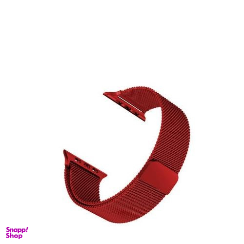 بند فلزی اپل (Apple) مدل Milanese Loop مناسب برای اپل واچ قرمز