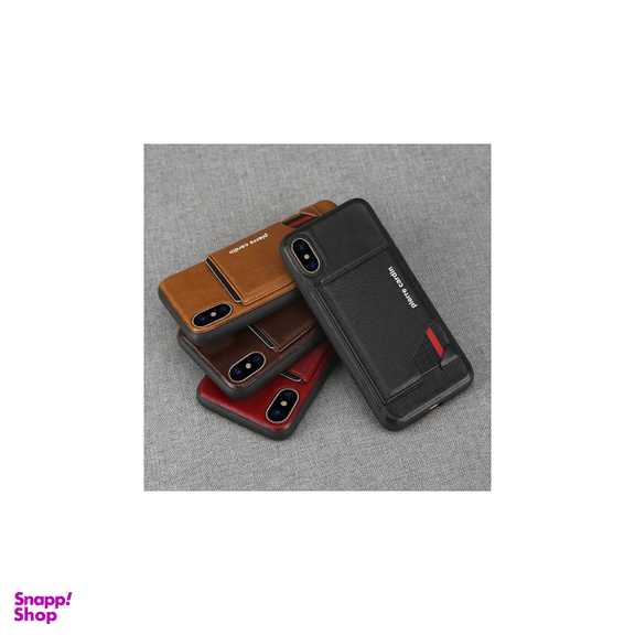 کاور چرمی پیرکاردین (Pierre Cardin) مدل PCS-S03 مناسب موبایل اپل iPhone X