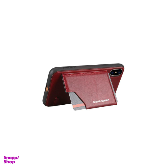کاور چرمی پیرکاردین (Pierre Cardin) مدل PCS-S03 مناسب موبایل اپل iPhone X