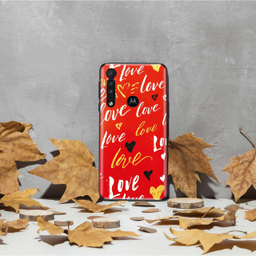 برچسب پوششی راک اسپیس طرح Love مناسب برای گوشی موبایل موتورولا Moto One Macro