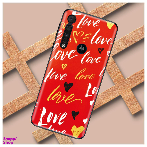 برچسب پوششی راک اسپیس طرح Love مناسب برای گوشی موبایل موتورولا Moto One Macro
