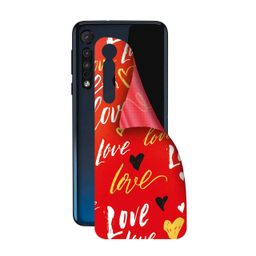 برچسب پوششی راک اسپیس طرح Love مناسب برای گوشی موبایل موتورولا Moto One Macro