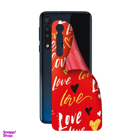 برچسب پوششی راک اسپیس طرح Love مناسب برای گوشی موبایل موتورولا Moto One Macro