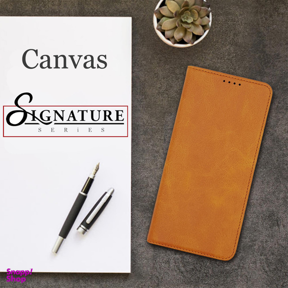 کیف کلاسوری کانواس مدل SIGNATURE مناسب برای گوشی موبایل شیایومی Redmi Note 9S / Note 9 Pro / Note 9 Pro Max