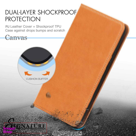 کیف کلاسوری کانواس مدل SIGNATURE مناسب برای گوشی موبایل شیایومی Redmi Note 9S / Note 9 Pro / Note 9 Pro Max