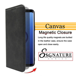 کیف کلاسوری کانواس مدل SIGNATURE مناسب برای گوشی موبایل شیایومی Redmi Note 9S / Note 9 Pro / Note 9 Pro Max