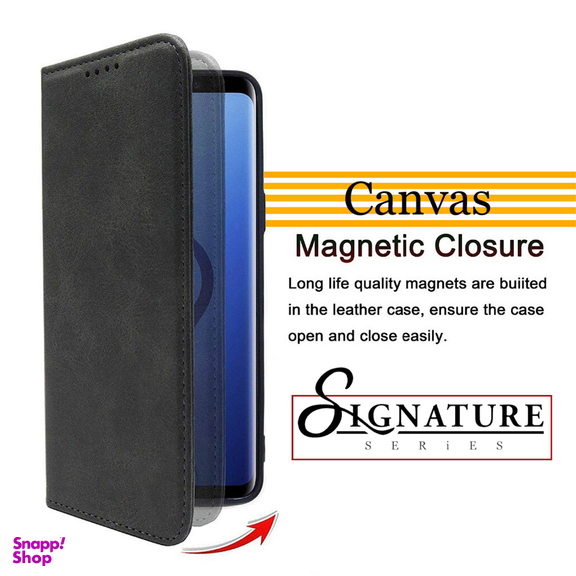 کیف کلاسوری کانواس مدل SIGNATURE مناسب برای گوشی موبایل شیایومی Redmi Note 9S / Note 9 Pro / Note 9 Pro Max