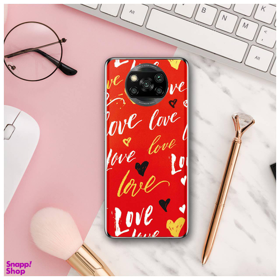 برچسب پوششی راک اسپیس مدل Love مناسب برای گوشی موبایل شیایومی POCO X3