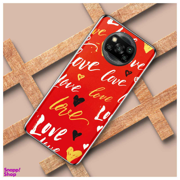 برچسب پوششی راک اسپیس مدل Love مناسب برای گوشی موبایل شیایومی POCO X3