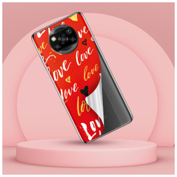 برچسب پوششی راک اسپیس مدل Love مناسب برای گوشی موبایل شیایومی POCO X3