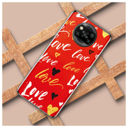 برچسب پوششی راک اسپیس مدل Love مناسب برای گوشی موبایل شیایومی POCO X3