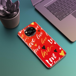 برچسب پوششی راک اسپیس مدل Love مناسب برای گوشی موبایل شیایومی POCO X3