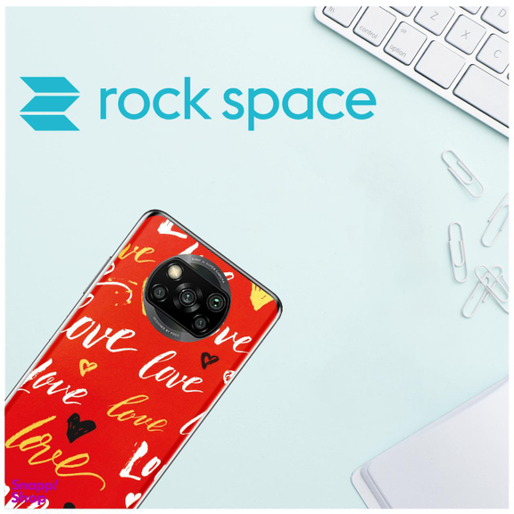 برچسب پوششی راک اسپیس مدل Love مناسب برای گوشی موبایل شیایومی POCO X3