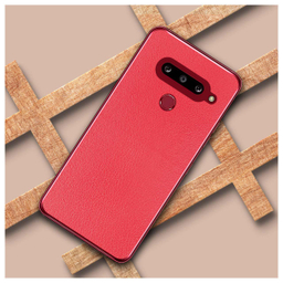 برچسب پوششی راک اسپیس طرح Leather-RD مناسب برای گوشی موبایل ال جی G8s Thinq