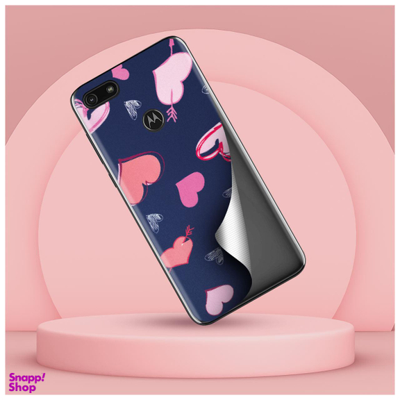 برچسب پوششی راک اسپیس طرح Heart مناسب برای گوشی موبایل موتورولا Moto E6 Play