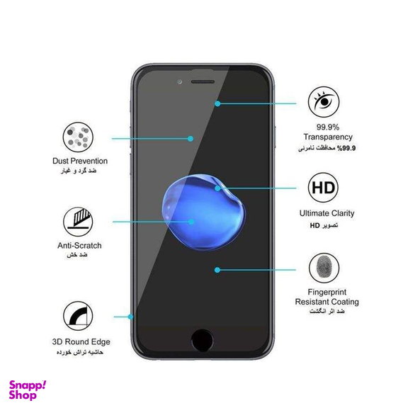 محافظ صفحه نمایش دایان (Dayan) مدل DAY_2 مناسب موبایل اپل iPhone 5/5S/SE بسته 2 عددی